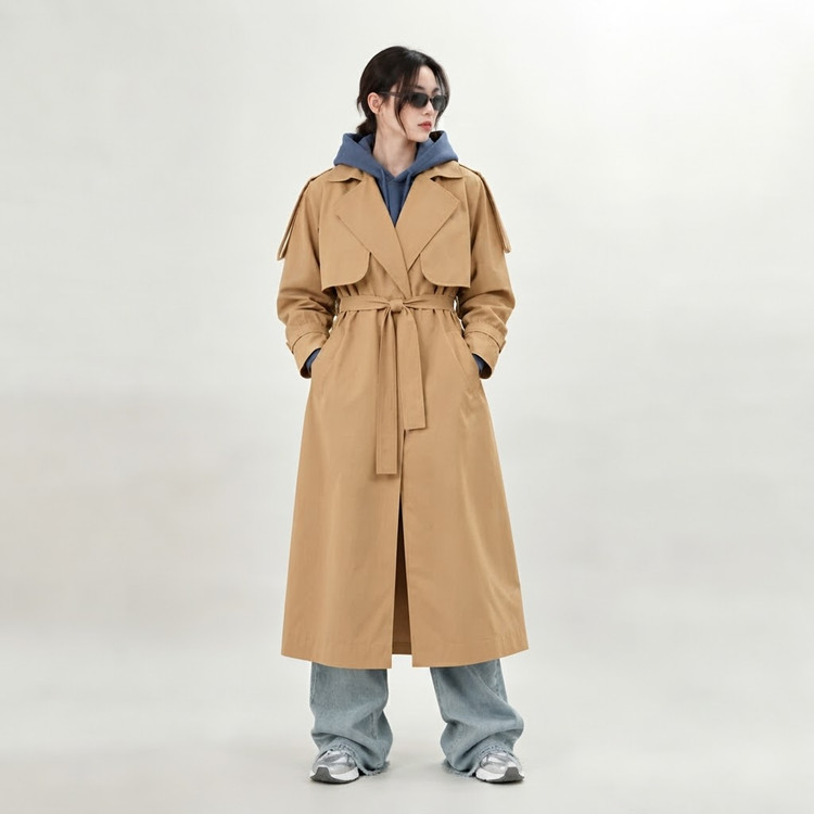 بارانی زنانه کمردار زارا (Zara) مدل ترنچ کت
